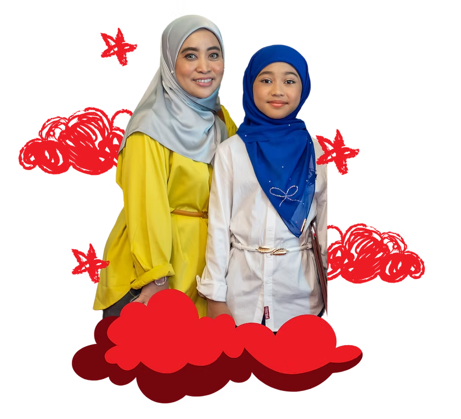 Children smiling during Ebright public speaking class