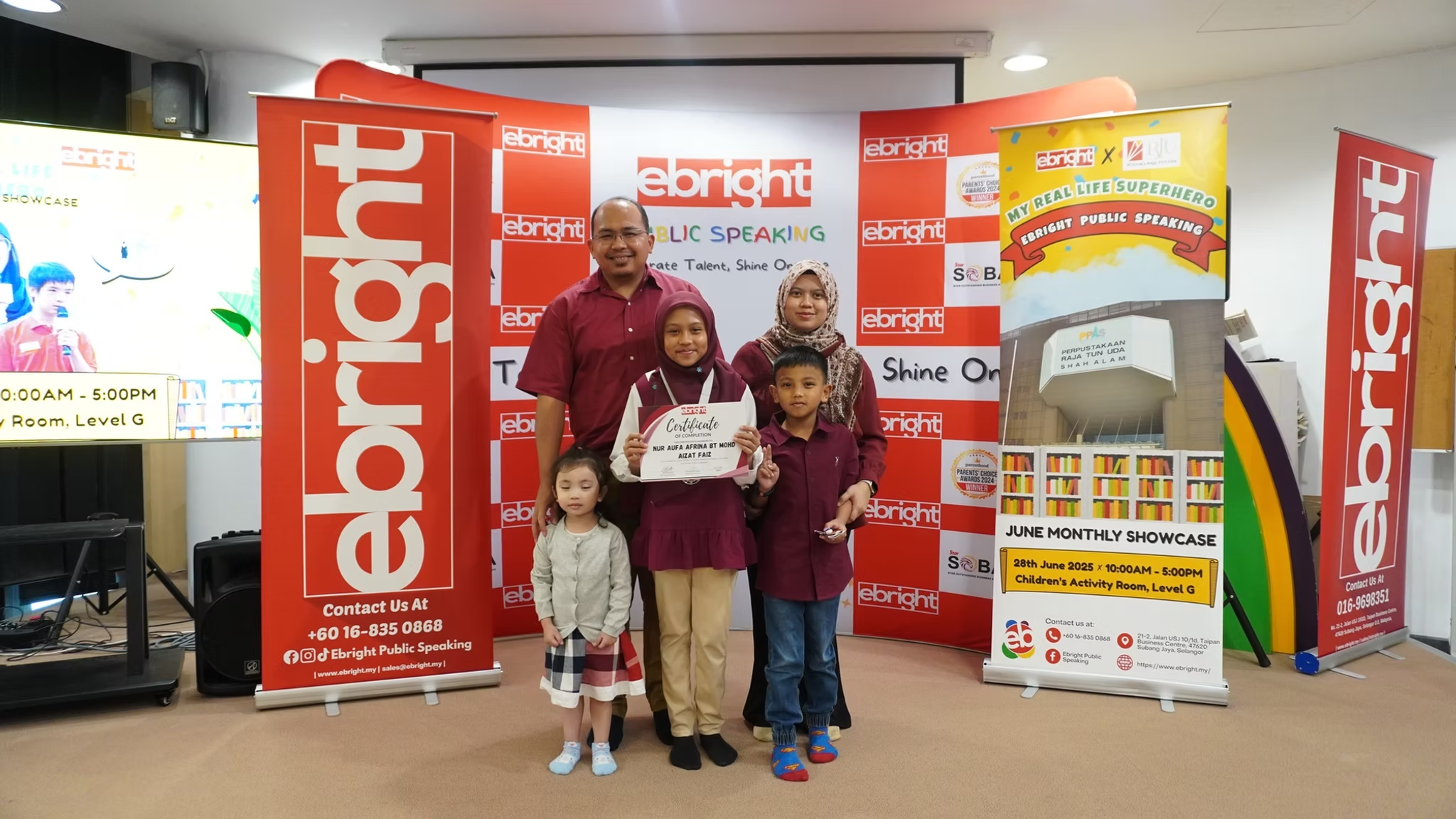 Ebright award ceremony