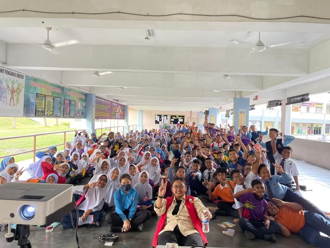 Wide classroom workshop activity in progress