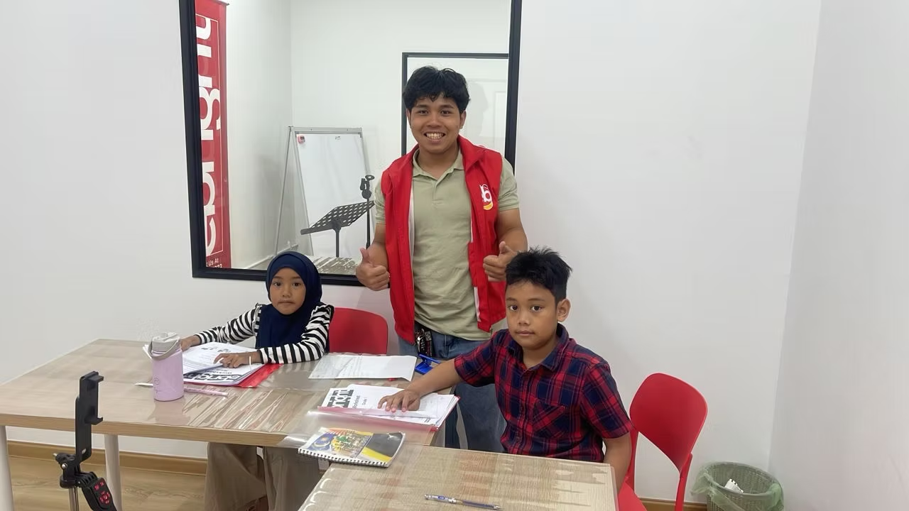 Classroom practice session with seated students