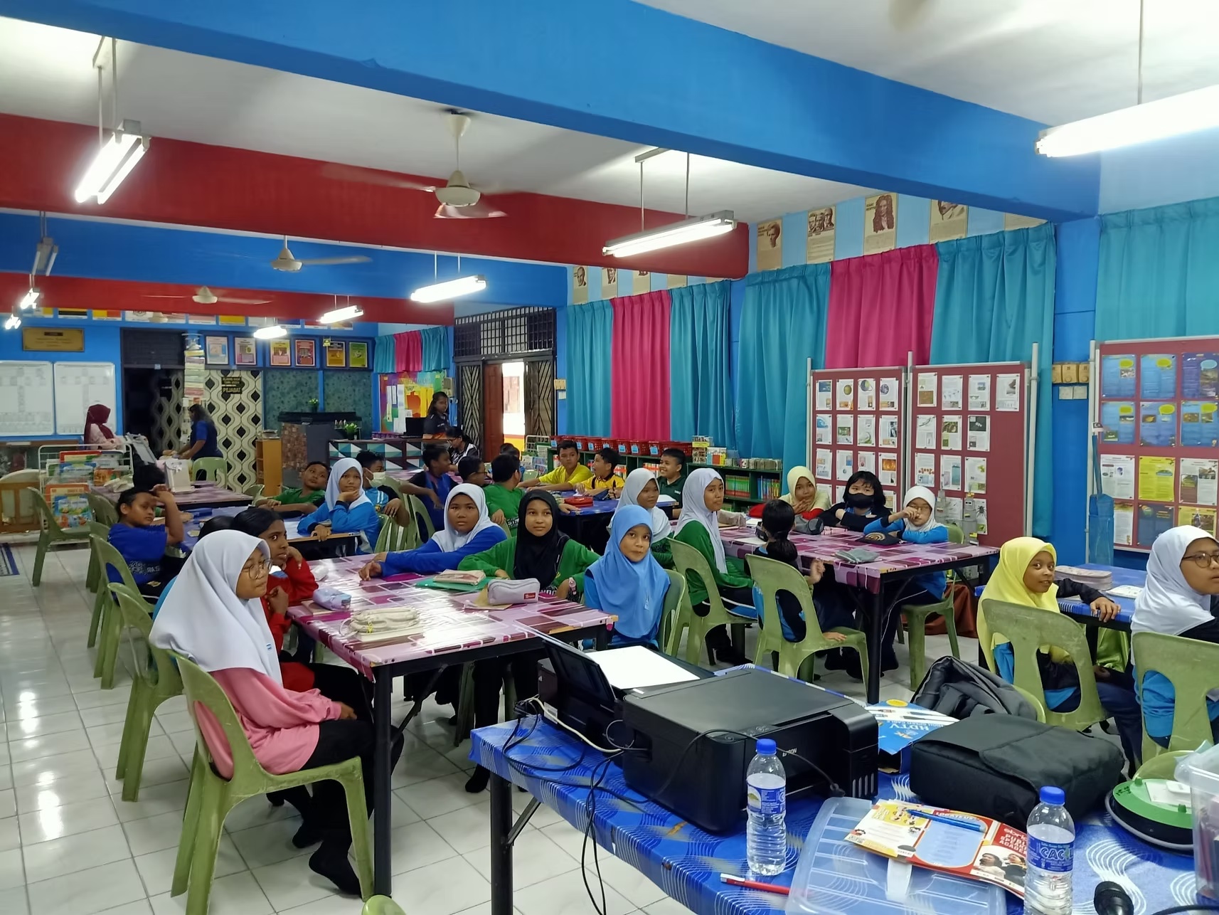 Group photo after a successful school workshop